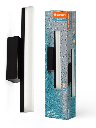 ORBIS MIRROR 40CM CLICK CCT DIM IP44 BLACK - LEDVANCE