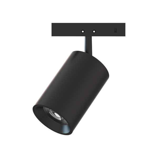 MINI BLACK MAGNETIC SPOT 24V DC 5W 3000K 510LM 24 RA90 5YRS - ACA