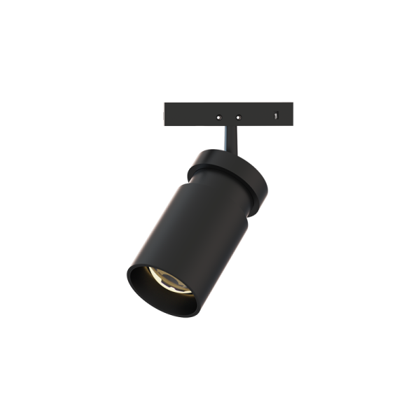 MINI BLACK ZOOMABLE MAGNETIC SPOT 24V DC 5W 3000K 470LM max. 20-60 RA90 5 YRS- ACA