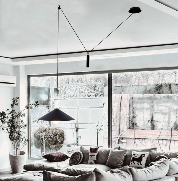 4258500 VISILICA ALTO CRNA 1XE27 - VIOKEF