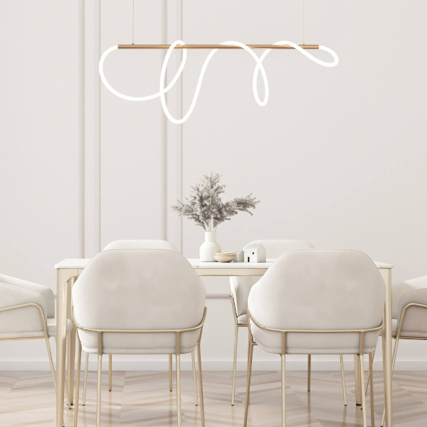 19254 PENDANT LIGHT LED 60W GOLD MAT - ZAMBELIS