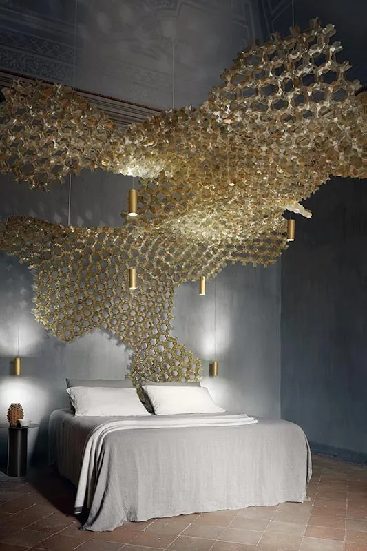 NUVEM SINGLE MODULE VELVET ZLATNI  - SLAMP