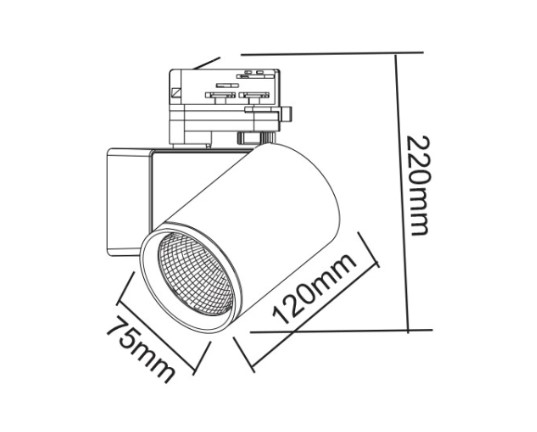 LISOR SINSKI REFLEKTOR ZA TROFAZNU SINU 20W 4000K 2100LM 34DGR - ACA
