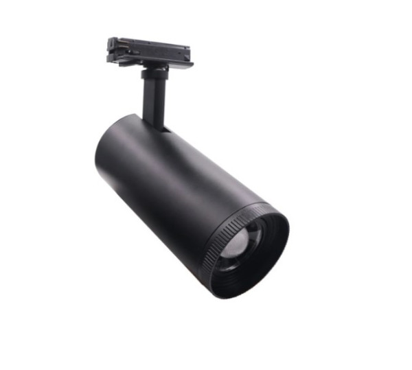 BLACK LED COB TRACK LUMINAIRE AIMY 10W 3000K 1-PH 15-55 1200LM 230V - ACA