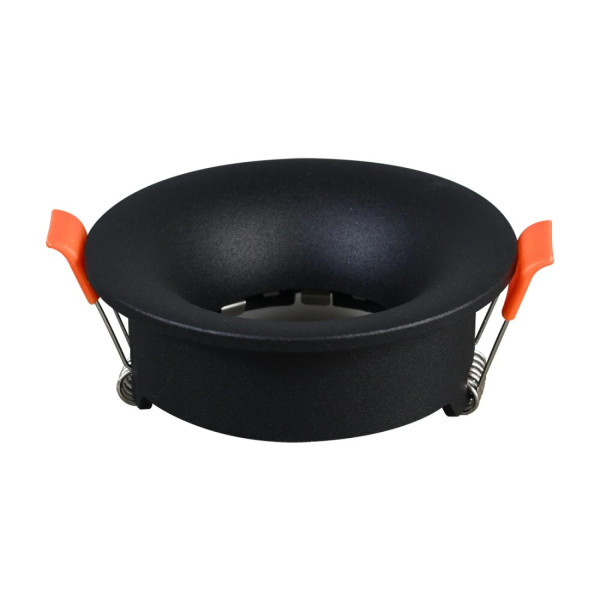 ROZETNA CRNA FIX 1XGU10 IP20 BLAGO UVUCENA - ACA