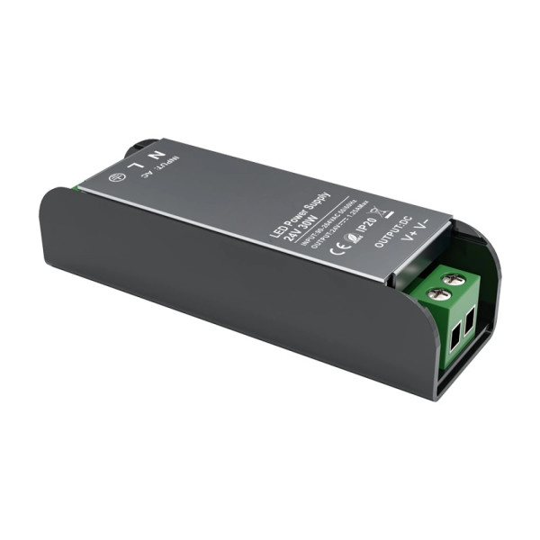LED CV METAL DRIVER 30W 230V AC- 24V DC 1.25A IP20 5YRS - ACA