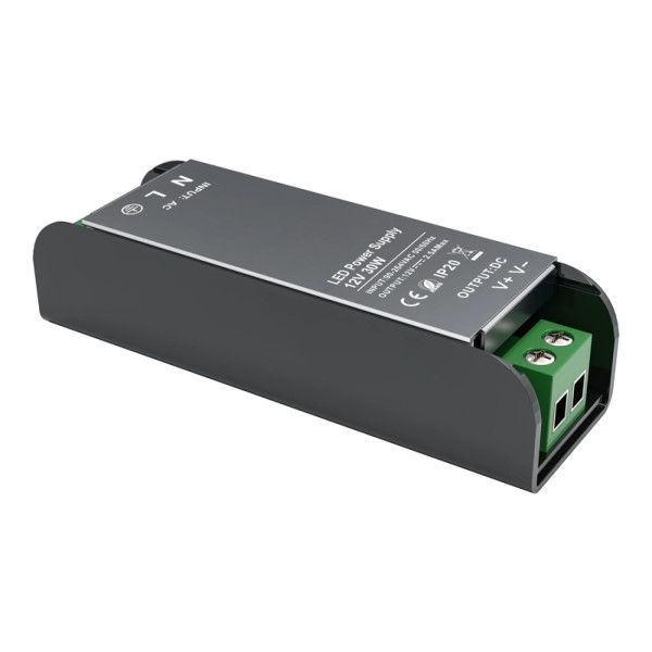 LED CV METAL DRIVER 30W 230V AC- 12V DC 1.25A IP20 5YRS - ACA