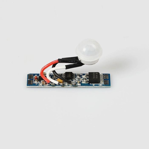 PIR SWITCH SENSOR 2M 40SEC 8A D43X10MM FOR ALUM PROFILES - ACA